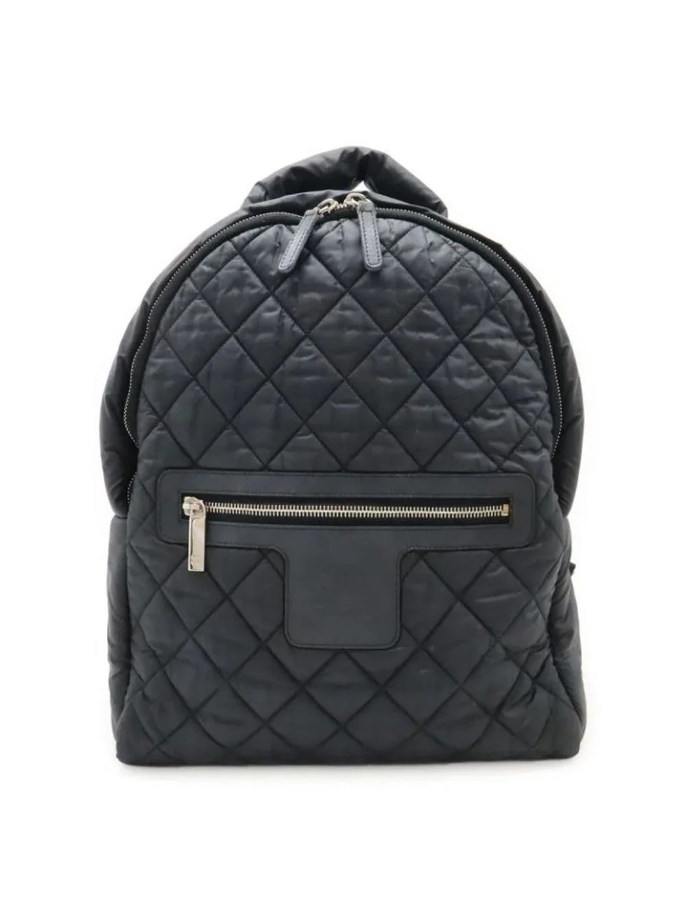 Chanel Cocococoon Backpack Rucksack Sac Daypack Quilted Nylon Leather Black Chanel Nylon Quilted Coco Cocoon Backpack Black 1789720  main image 2